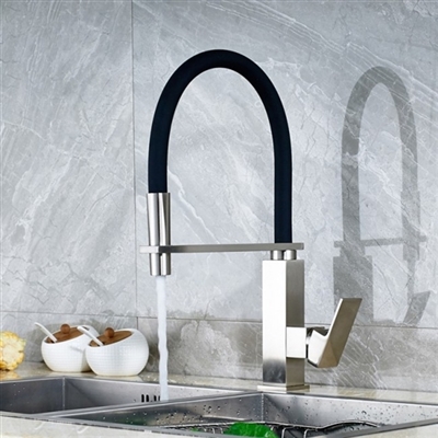 Bari Stainless Steel Kitchen Sink Faucet with Matching Soap Dispenser